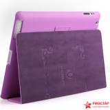 Чехол Verus Premium K Leather Case for New iPad (фиолетовый)